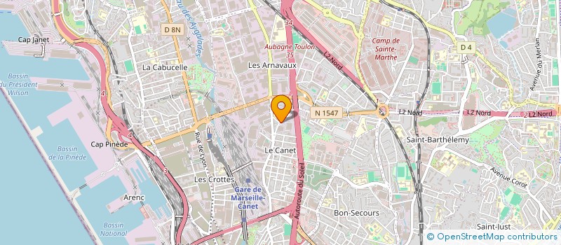 localisation de l'entreprise SCI LE MOULIN à MARSEILLE