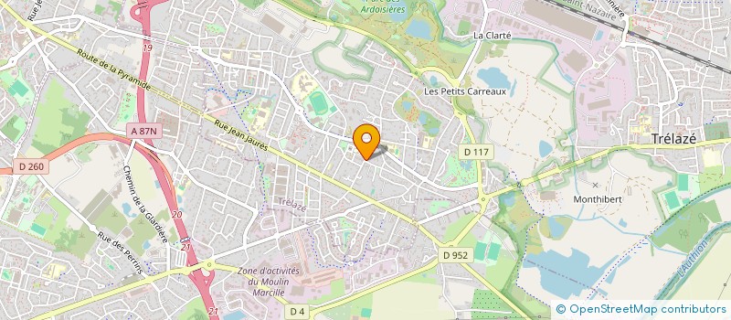 localisation de l'entreprise SCI LE MOULIN  TRELAZE