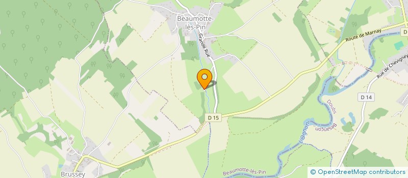 localisation de l'entreprise SCI LE MOULIN  BEAUMOTTE-LES-PIN