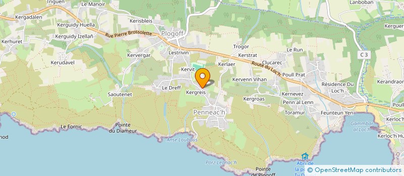localisation de l'entreprise SCI LE MOULIN  PLOGOFF