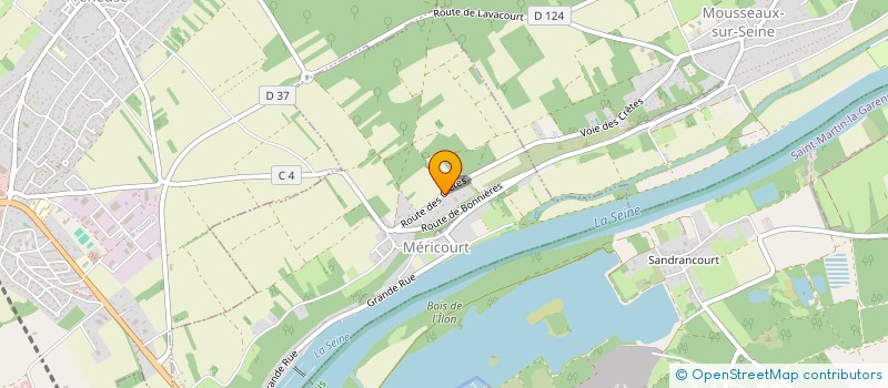 localisation de l'entreprise SCI LE MOULIN  MERICOURT