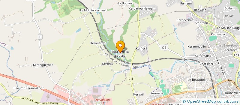 localisation de l'entreprise SCI LE MOULIN  MELLAC