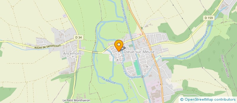 localisation de l'entreprise SCI LE MOULIN à DIEUE-SUR-MEUSE