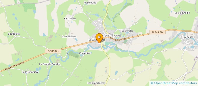 localisation de l'entreprise SCI LE MOULIN  AZAY-SUR-THOUET