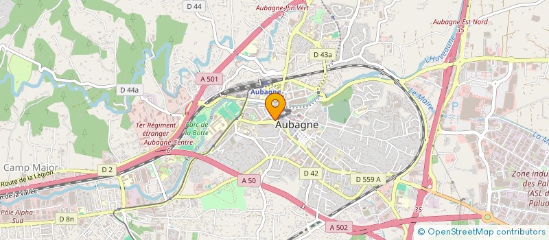 localisation de l'entreprise SCI LE MOULIN à AUBAGNE