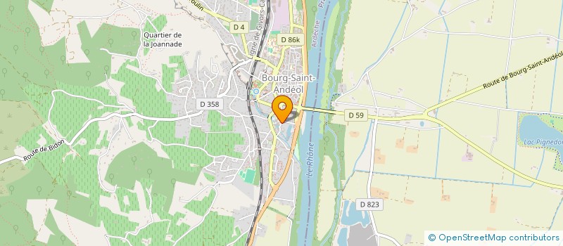 localisation de l'entreprise SCI LE MOULIN  BOURG-SAINT-ANDEOL