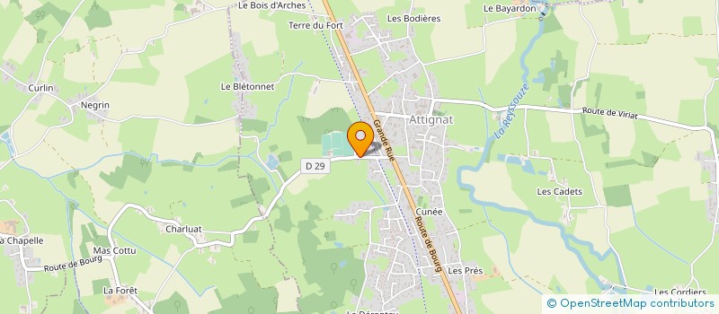 localisation de l'entreprise SCI LE MOULIN  ATTIGNAT