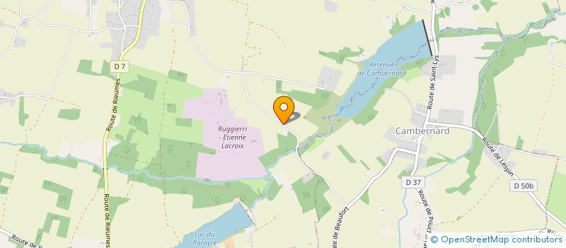 localisation de l'entreprise SCI LE MOULIN  SAINTE-FOY-DE-PEYROLIERES