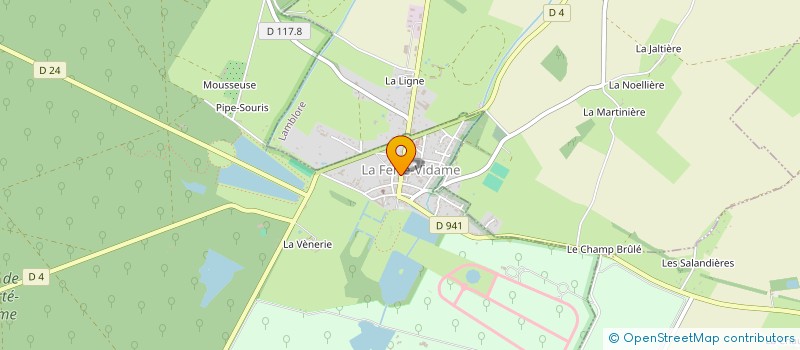 localisation de l'entreprise SCI LE MOULIN à LA FERTE-VIDAME