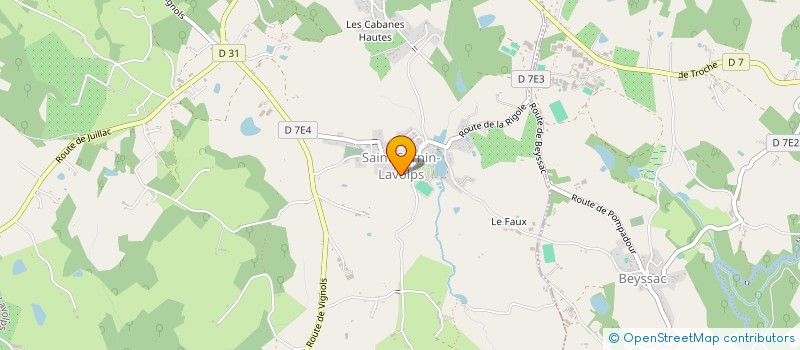 localisation de l'entreprise SCI LE MOULIN  SEGUR-LE-CHATEAU