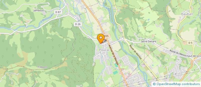 localisation de l'entreprise SCI LE MOULIN  POUZAC