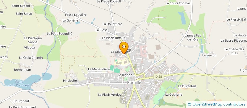 localisation de l'entreprise SCI LE MOULIN  ROMILLE