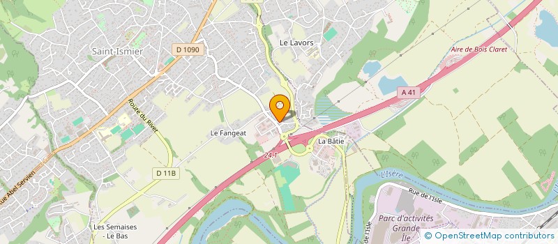localisation de l'entreprise SCI LE MOULIN à SAINT-ISMIER