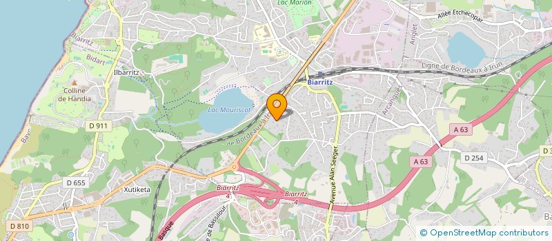 localisation de l'entreprise SCI LE MOULIN à BIARRITZ