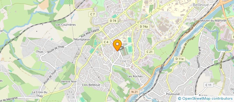 localisation de l'entreprise SCI LE MOULIN à ISLE