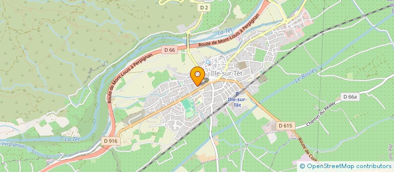 localisation de l'entreprise SCI LE MOULIN  ILLE-SUR-TET