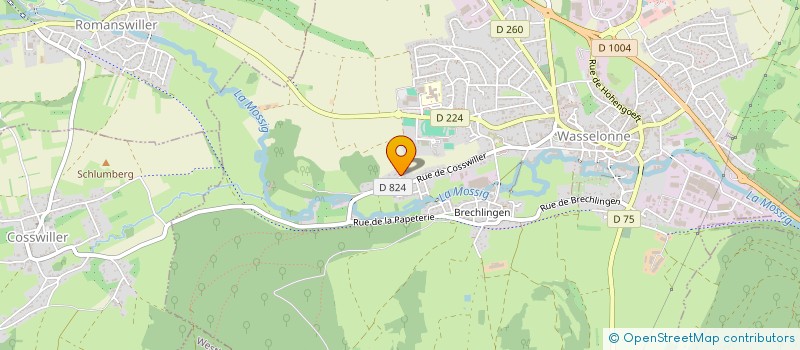 localisation de l'entreprise SCI LE MOULIN  WASSELONNE