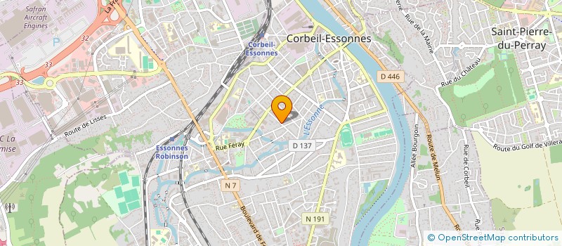 localisation de l'entreprise SCI LE MOULIN à CORBEIL-ESSONNES