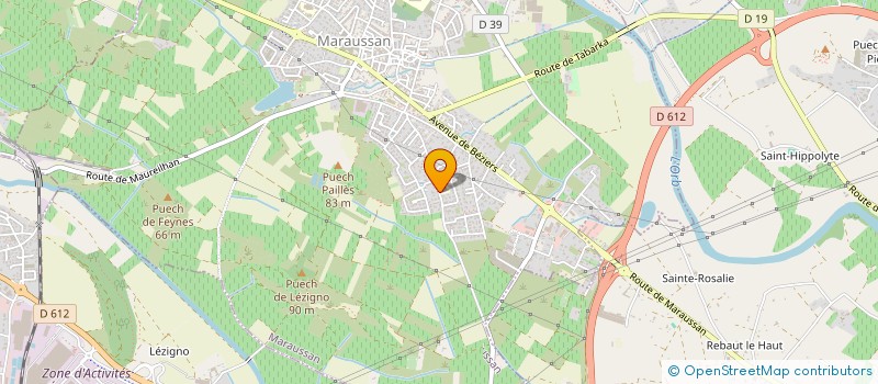 localisation de l'entreprise SCI LE MOULIN  MARAUSSAN