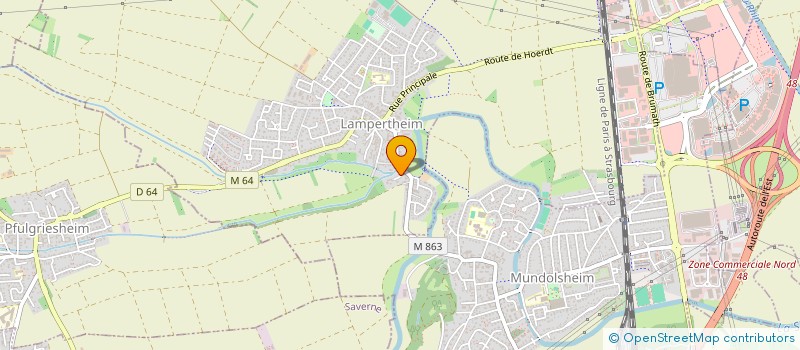 localisation de l'entreprise SCI LE MOULIN A GRAINS  LAMPERTHEIM