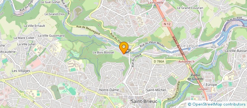 localisation de l'entreprise SCI LE MOULIN A PAPIER à SAINT-BRIEUC