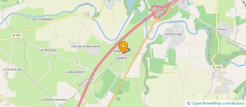 localisation de l'entreprise SCI LE MOULIN A VENT  MURS-ERIGNE