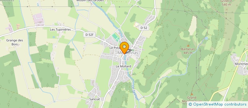 localisation de l'entreprise SCI LE MOULIN A VENT à MEILLONNAS