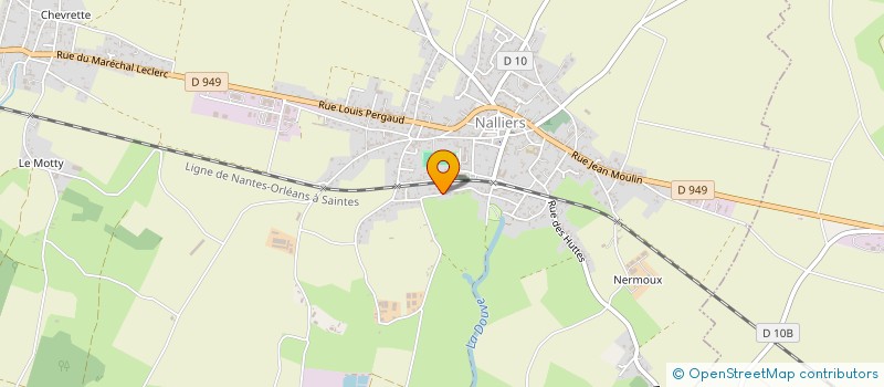 localisation de l'entreprise SCI LE MOULIN BARBAUD  NALLIERS