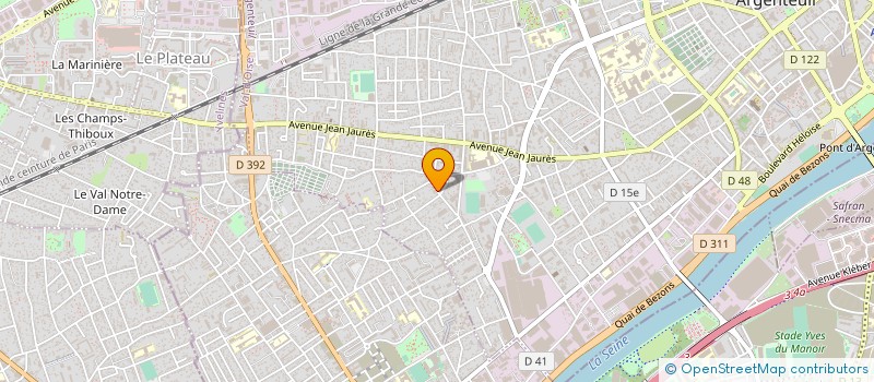 localisation de l'entreprise SCI LE MOULIN BUNON à ARGENTEUIL