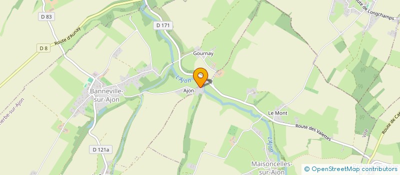 localisation de l'entreprise SCI LE MOULIN D AJON  MAISONCELLES-SUR-AJON