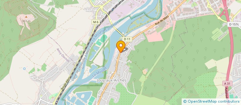 localisation de l'entreprise SCI LE MOULIN D'ALLOR  JOUY-AUX-ARCHES