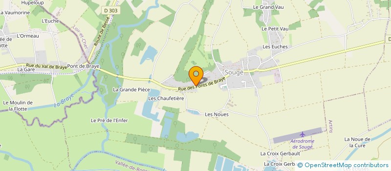 localisation de l'entreprise SCI LE MOULIN D ANTAN  MONTOIRE SUR LE LOIR