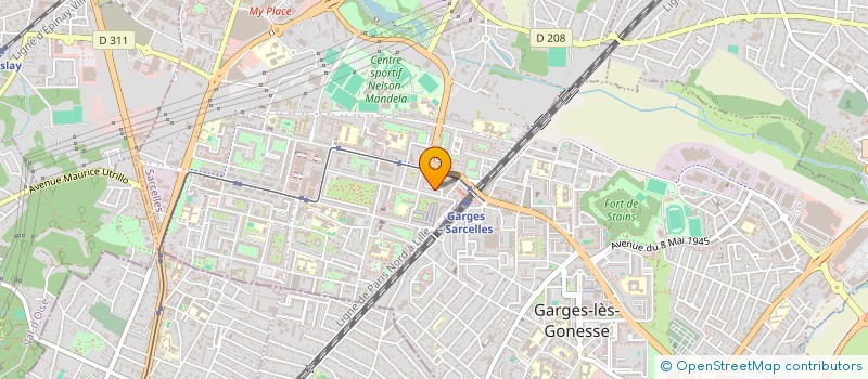 localisation de l'entreprise SCI LE MOULIN D OISY  SARCELLES