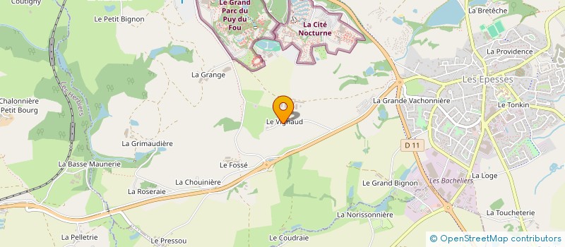 localisation de l'entreprise SCI LE MOULIN D'OLONNE  LES EPESSES