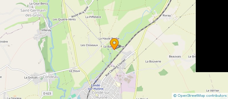 localisation de l'entreprise SCI LE MOULIN DE BASSE ROCHE à SABLONS-SUR-HUISNE