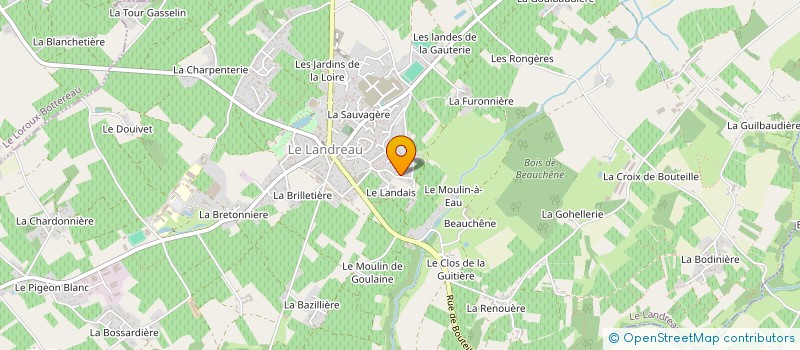 localisation de l'entreprise SCI, LE MOULIN DE BEAUCHENE  LE LANDREAU