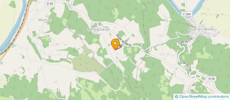 localisation de l'entreprise SCI LE MOULIN DE CAILLOUX  VEZAC
