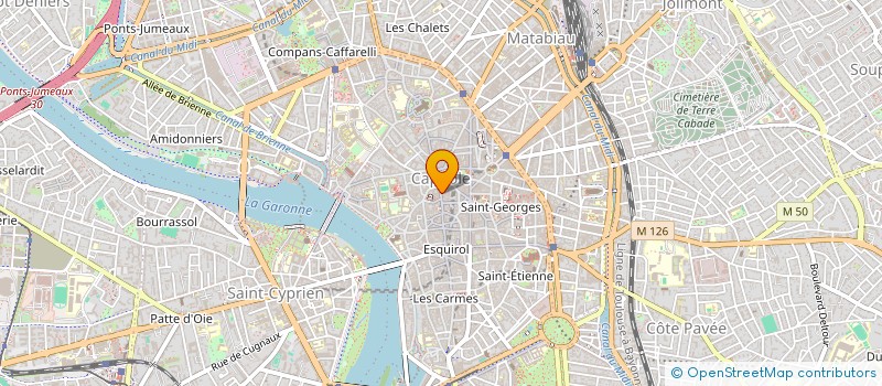 localisation de l'entreprise SCI LE MOULIN DE CALMONT  TOULOUSE