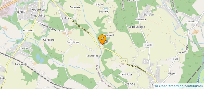 localisation de l'entreprise SCI LE MOULIN DE CASTAING  SAUBUSSE