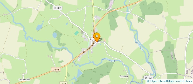 localisation de l'entreprise SCI LE MOULIN DE CHAZEAU  ROUY