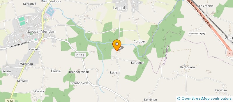 localisation de l'entreprise SCI LE MOULIN DE COCHELIN  LOCOAL-MENDON