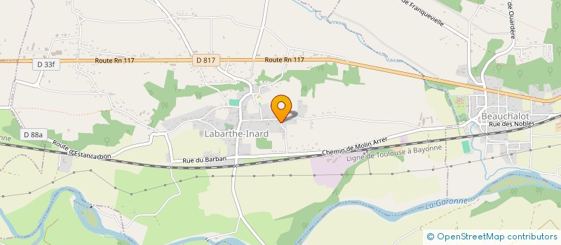 localisation de l'entreprise SCI LE MOULIN DE FONTAGNERES  LABARTHE INARD