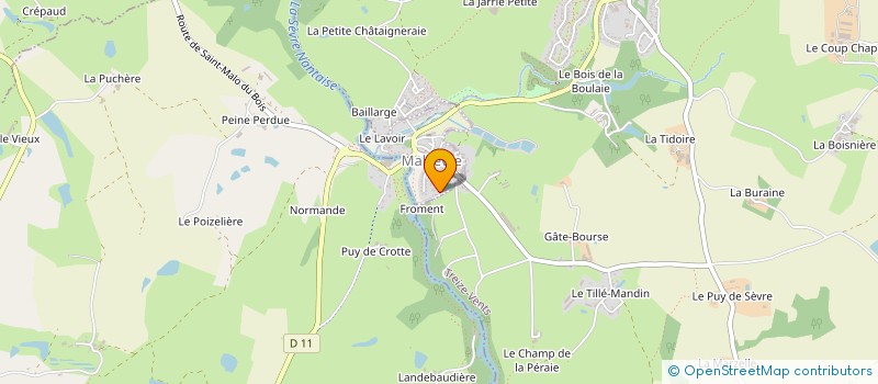 localisation de l'entreprise SCI LE MOULIN DE FROMENT  TREIZE-VENTS