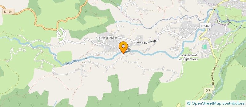 localisation de l'entreprise SCI LE MOULIN DE JOFFRE à SAINT-PRIEST