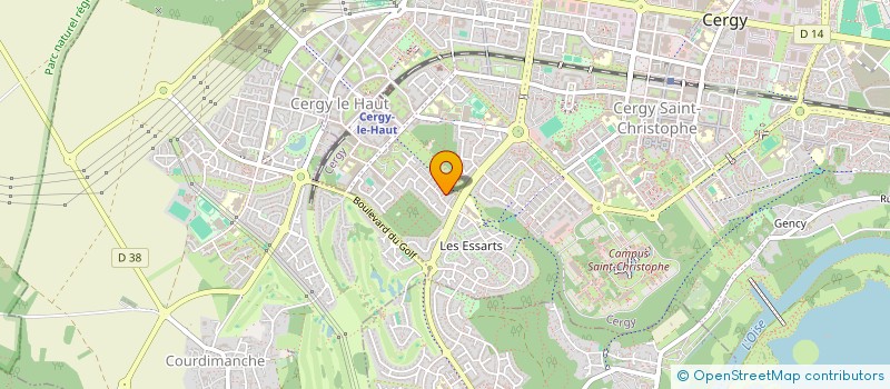 localisation de l'entreprise SCI LE MOULIN DE L'OBIER  CERGY