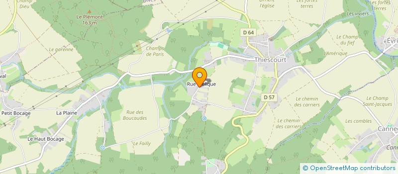 localisation de l'entreprise SCI LE MOULIN DE LA BROYETTE  THIESCOURT