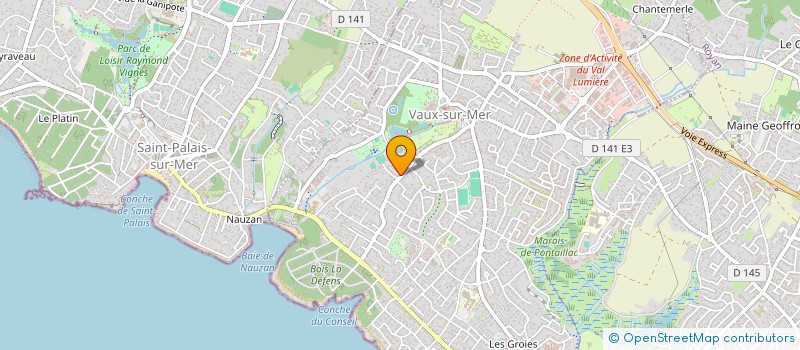 localisation de l'entreprise SCI LE MOULIN DE LA BRUNETTE  VAUX-SUR-MER