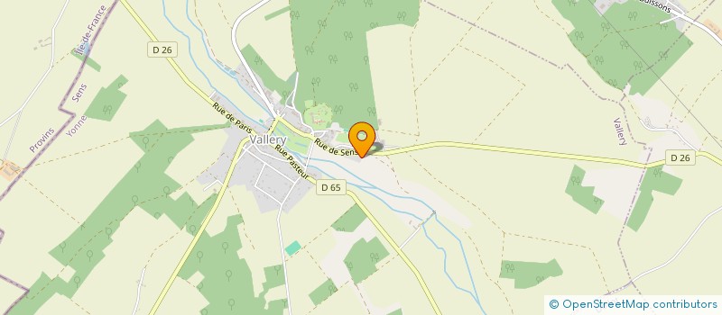 localisation de l'entreprise SCI LE MOULIN DE LA FOSSETE  VALLERY