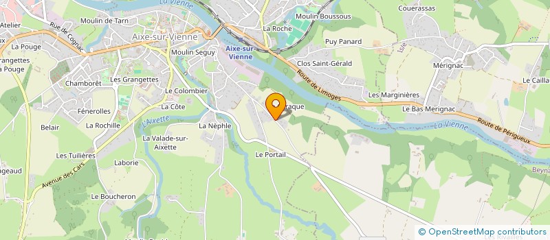 localisation de l'entreprise SCI LE MOULIN DE LA GUERCHE à AIXE-SUR-VIENNE