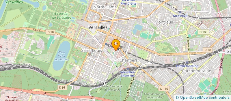 localisation de l'entreprise SCI LE MOULIN DE LA JANADE à VERSAILLES